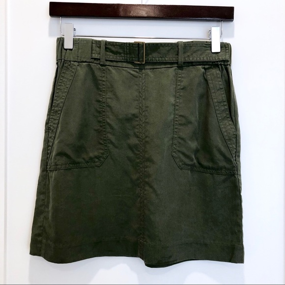 Banana Republic Army Green Utility Skirt Size XXSP - Picture 4 of 8